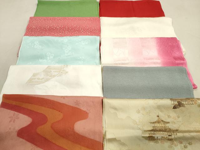 平和屋着物★和装小物 帯揚げ10枚セット 正絹 逸品 DAAZ1571xg
