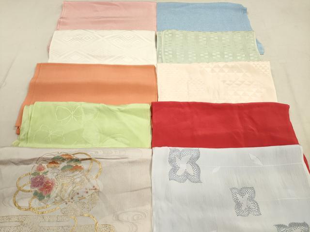 平和屋着物★和装小物 帯揚げ10枚セット 正絹 逸品 DAAZ1573xg