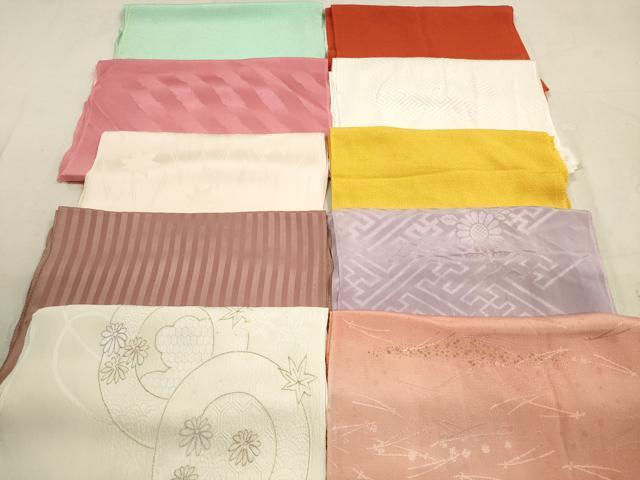 平和屋着物★和装小物 帯揚げ10枚セット 正絹 逸品 DAAZ1575xg