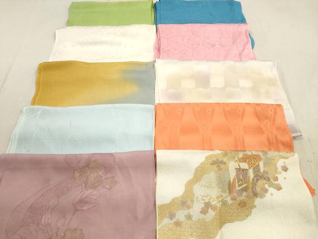 平和屋着物★和装小物 帯揚げ10枚セット 正絹 逸品 DAAZ1576xg
