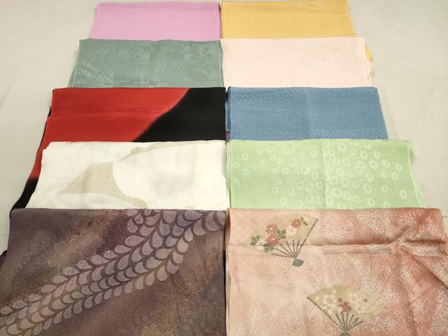 平和屋着物★和装小物 帯揚げ10枚セット 正絹 逸品 DAAZ1582xg