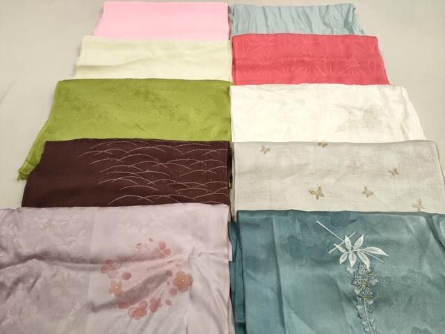 平和屋着物★和装小物 帯揚げ10枚セット 正絹 逸品 DAAZ1605xg