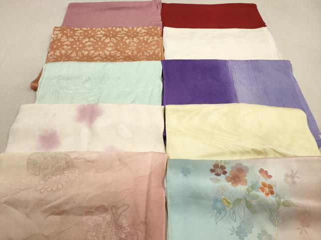 平和屋着物★和装小物 帯揚げ10枚セット 正絹 逸品 DAAZ1612xg