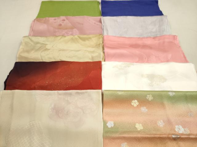 平和屋着物★和装小物 帯揚げ10枚セット 正絹 逸品 DAAZ1613xg