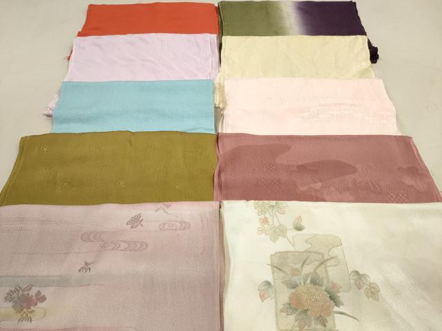 平和屋着物★和装小物 帯揚げ10枚セット 正絹 逸品 DAAZ1614xg