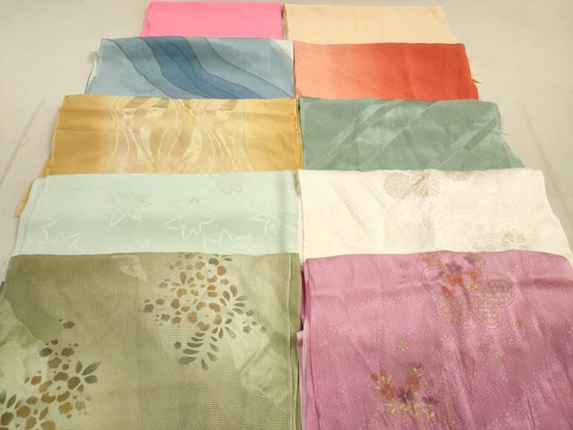 平和屋着物★和装小物 帯揚げ10枚セット 正絹 逸品 DAAZ1615xg
