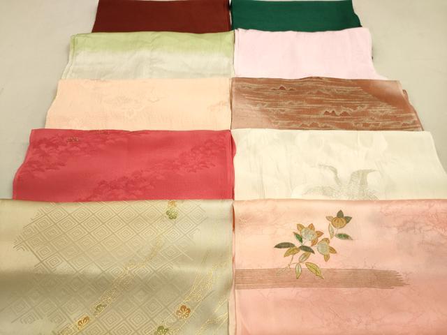 平和屋着物★和装小物 帯揚げ10枚セット 正絹 逸品 DAAZ1617xg