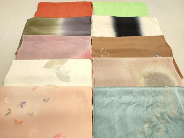 平和屋着物★和装小物 帯揚げ10枚セット 正絹 逸品 DAAZ1618xg