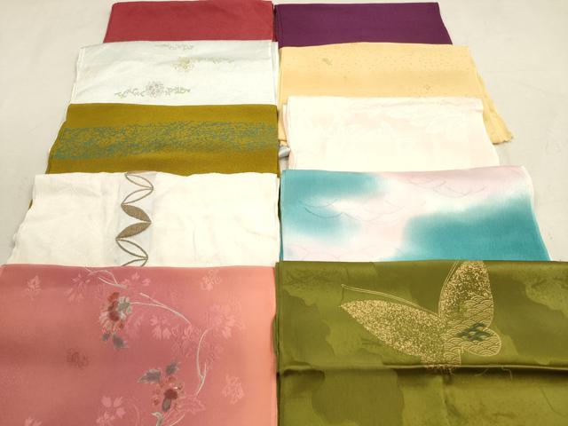 平和屋着物★和装小物 帯揚げ10枚セット 正絹 逸品 DAAZ1621xg