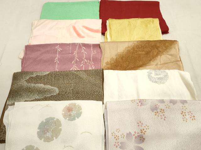 平和屋着物★和装小物 帯揚げ10枚セット 正絹 逸品 DAAZ1622xg