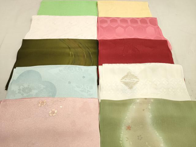 平和屋着物★和装小物 帯揚げ10枚セット 正絹 逸品 DAAZ1623xg