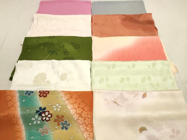 平和屋着物★和装小物 帯揚げ10枚セット 正絹 逸品 DAAZ1626xg