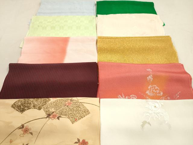 平和屋着物★和装小物 帯揚げ10枚セット 正絹 逸品 DAAZ1630xg