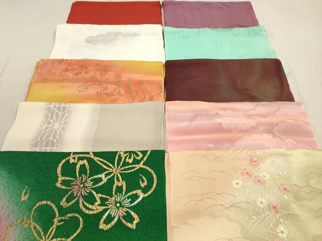平和屋着物★和装小物 帯揚げ10枚セット 正絹 逸品 DAAZ1631xg