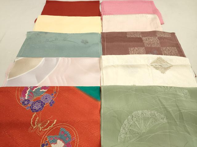平和屋着物★和装小物 帯揚げ10枚セット 正絹 逸品 DAAZ1635xg