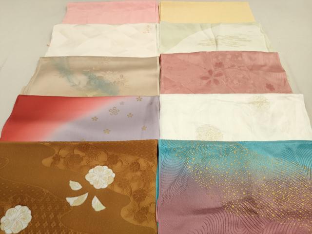 平和屋着物★和装小物 帯揚げ10枚セット 正絹 逸品 DAAZ1640xg