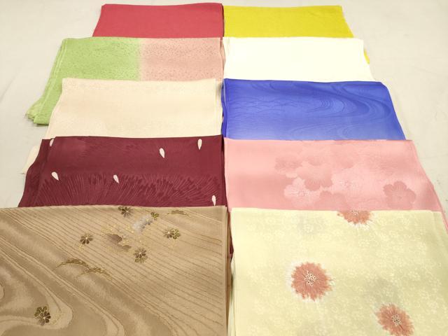 平和屋着物★和装小物 帯揚げ10枚セット 正絹 逸品 DAAZ1641xg