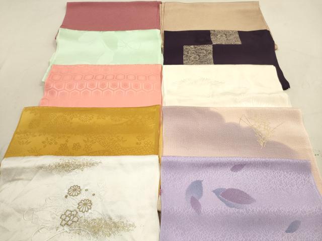平和屋着物★和装小物 帯揚げ10枚セット 正絹 逸品 DAAZ1644xg