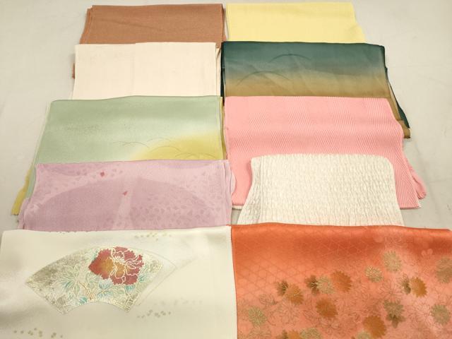 平和屋着物★和装小物 帯揚げ10枚セット 正絹 逸品 DAAZ1647xg