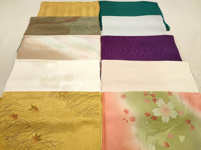 平和屋着物★和装小物 帯揚げ10枚セット 正絹 逸品 DAAZ1653xg