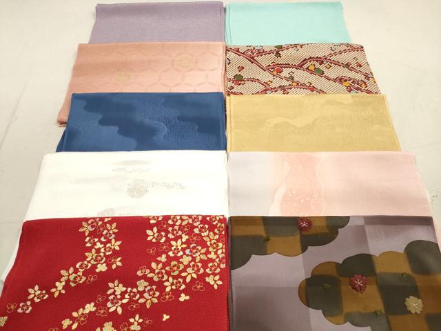平和屋着物★和装小物 帯揚げ10枚セット 正絹 逸品 DAAZ1669xg