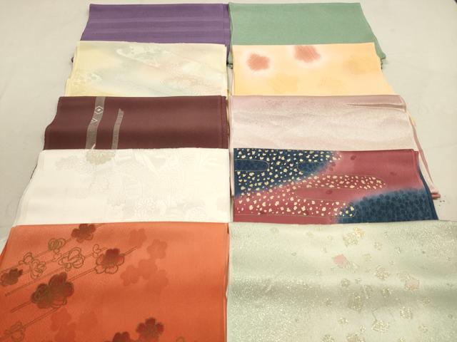 平和屋着物★和装小物 帯揚げ10枚セット 正絹 逸品 DAAZ1680xg