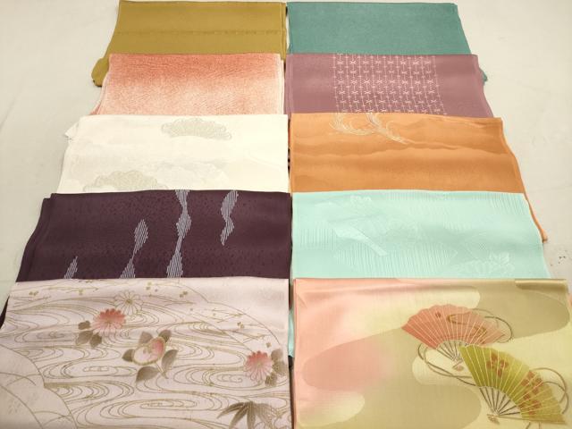 平和屋着物★和装小物 帯揚げ10枚セット 正絹 逸品 DAAZ1681xg