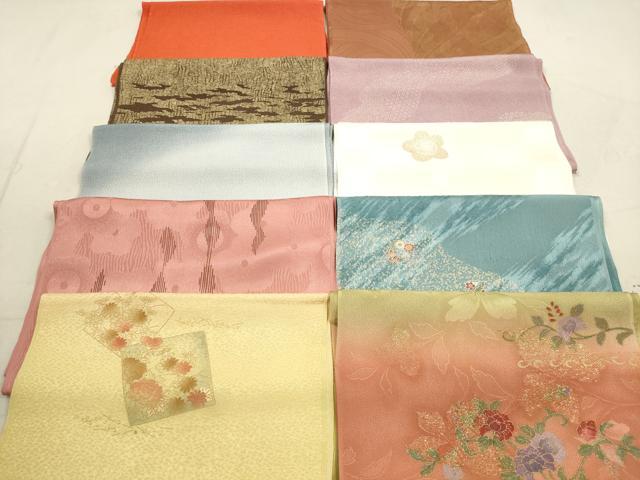 平和屋着物★和装小物 帯揚げ10枚セット 正絹 逸品 DAAZ1682xg