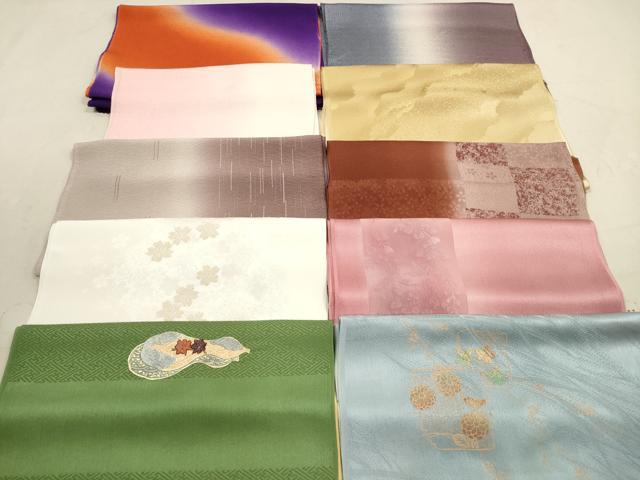 平和屋着物★和装小物 帯揚げ10枚セット 正絹 逸品 DAAZ1684xg