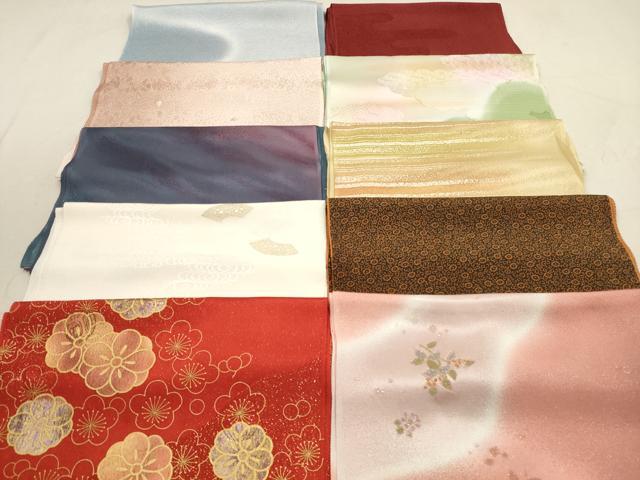 平和屋着物★和装小物 帯揚げ10枚セット 正絹 逸品 DAAZ1685xg