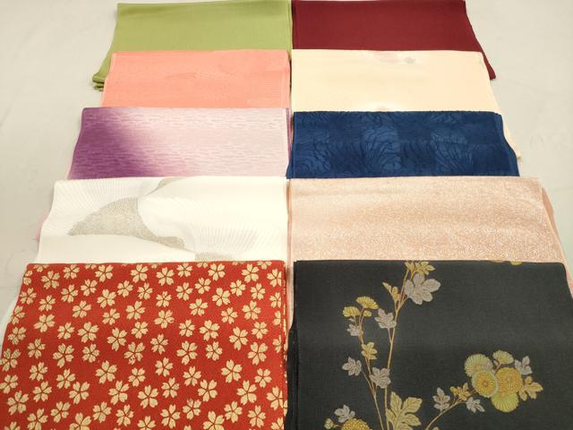 平和屋着物★和装小物 帯揚げ10枚セット 正絹 逸品 DAAZ1687xg