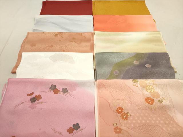 平和屋着物★和装小物　帯揚げ10枚セット　正絹　逸品　CABA9258ju 平和屋着物☆和装小物 帯揚げ10枚セット 正絹 逸品 DAAZ1691xg