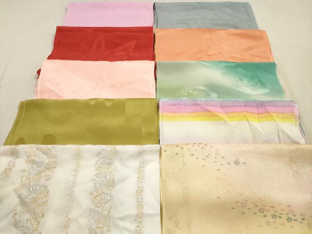 平和屋着物★和装小物 帯揚げ10枚セット 丹後ちりめん 正絹 逸品 DAAZ1700xg