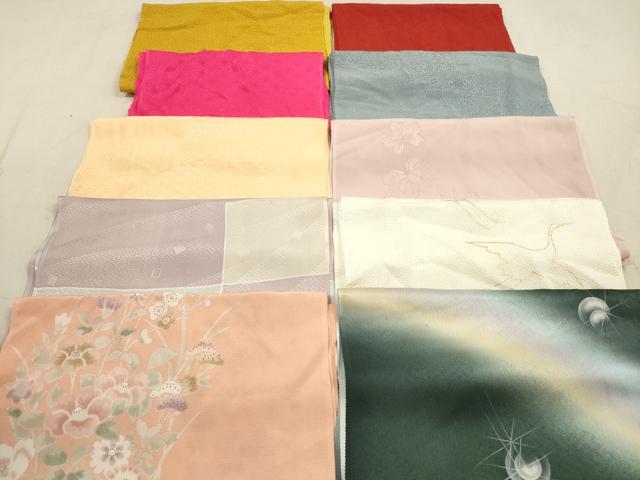 平和屋着物★和装小物 帯揚げ10枚セット 正絹 逸品 DAAZ1701xg