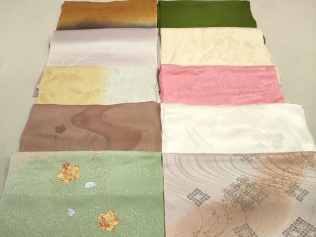 平和屋着物★和装小物 帯揚げ10枚セット 正絹 逸品 DAAZ1702xg