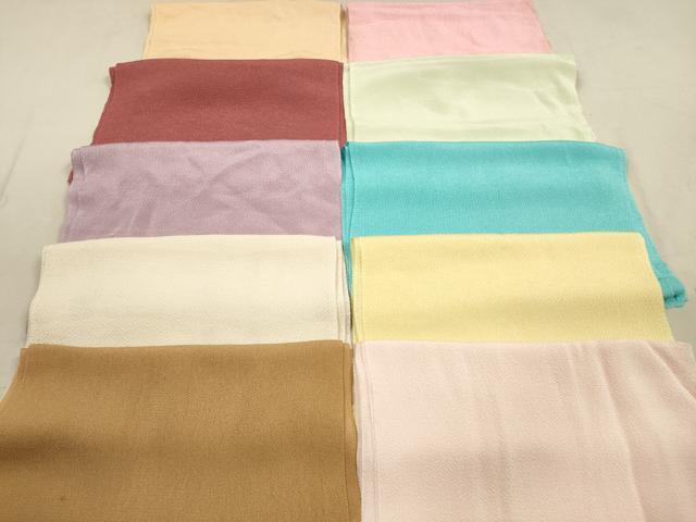 平和屋着物★和装小物 帯揚げ10枚セット 正絹 逸品 DAAZ1706xg