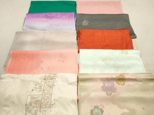 平和屋着物★和装小物 帯揚げ10枚セット 正絹 逸品 DAAZ1710xg
