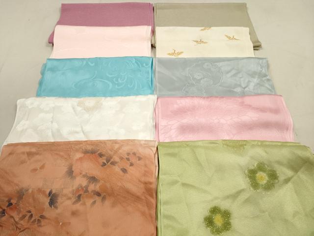 平和屋着物★和装小物 帯揚げ10枚セット 正絹 逸品 DAAZ1711xg