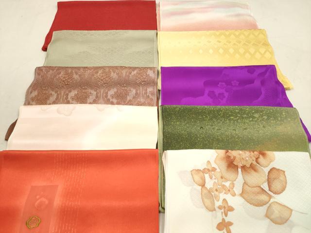 平和屋着物★和装小物 帯揚げ10枚セット 丹後ちりめん 正絹 逸品 DAAZ1712xg