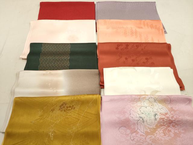 平和屋着物★和装小物 帯揚げ10枚セット 丹後ちりめん 正絹 逸品 DAAZ1715xg