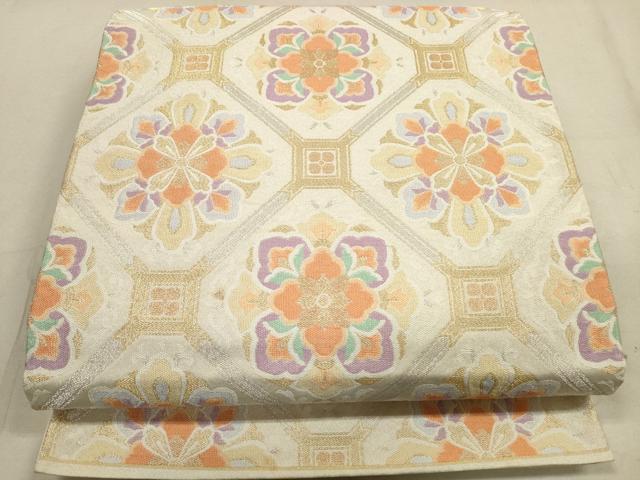 平和屋着物◎綴れ 六通柄袋帯 蜀江花文 金銀糸 正絹 逸品