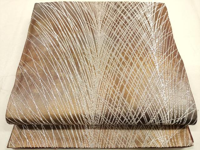 #202【美品】袋帯　六通　縁起物　鶴　婚礼 琳派柄 六通 縁起物 鶴 単品 202美品袋帯 六通柄袋帯 #202袋帯 六