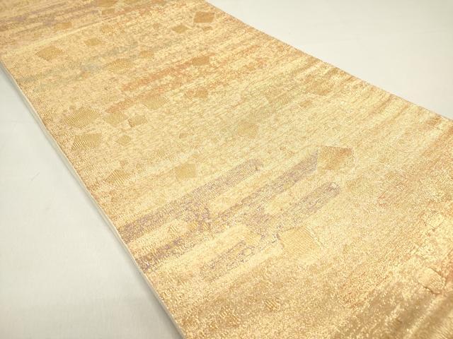 平和屋着物◎六通柄袋帯 エ霞箔散らし文 金糸 正絹 逸品 DAAZ1861xg