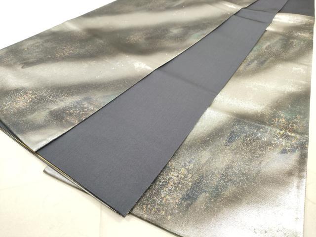 平和屋着物◎六通柄袋帯 霞文 引箔 正絹 逸品 DAAZ1915xg