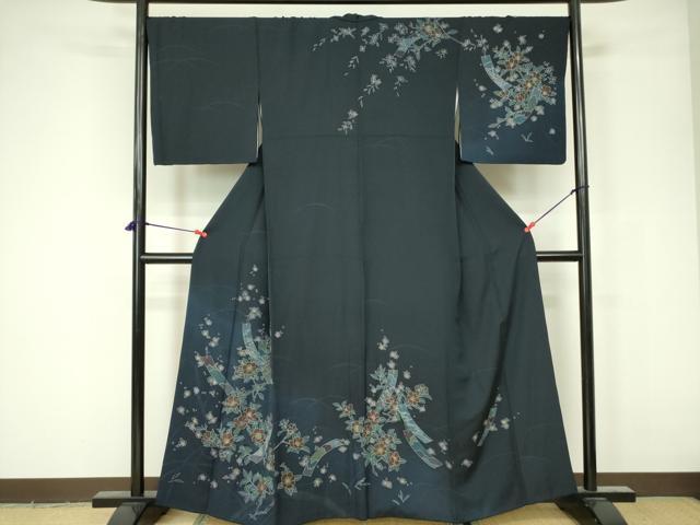 平和屋着物■訪問着 短冊草花文 金彩 正絹 逸品 DAAZ2666op