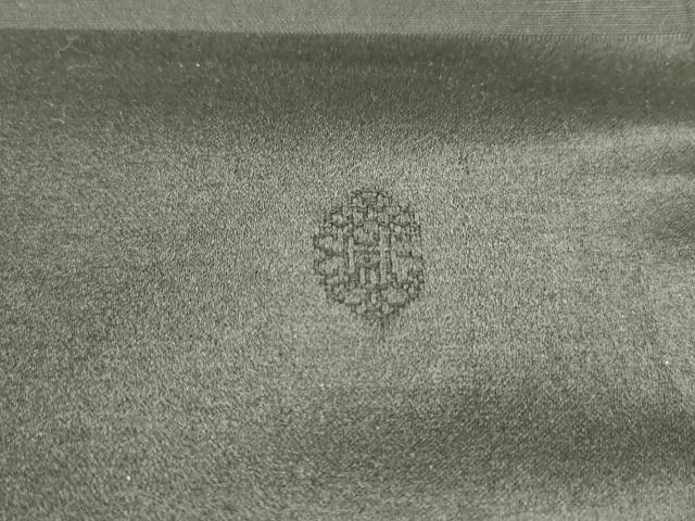 平和屋着物●アンティーク 大正ロマン 九寸名古屋帯 作家物 総刺繍 楽器舞桜文 黒地 金糸 正絹 逸品 DAAZ3130ob