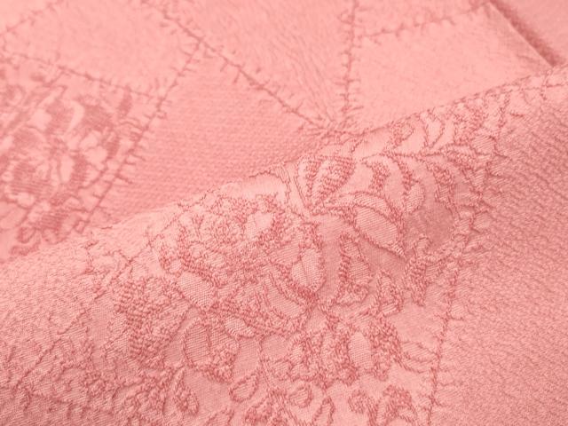 平和屋着物■上質な小紋 切嵌 花唐草文 暈し染め 正絹 逸品 DAAZ3337ob