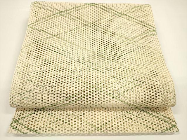 平和屋着物*夏物 八寸名古屋帯 抽象文様 正絹 逸品 DAAZ4003cm