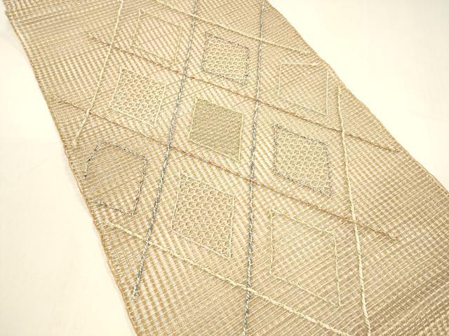 平和屋着物*夏物 つけ帯 抽象文様 金銀糸 正絹 逸品 DAAZ4008cm