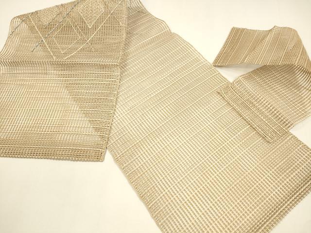 平和屋着物*夏物 つけ帯 抽象文様 金銀糸 正絹 逸品 DAAZ4008cm